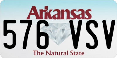 AR license plate 576VSV