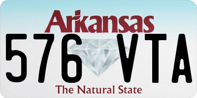 AR license plate 576VTA