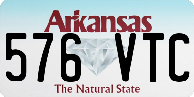 AR license plate 576VTC