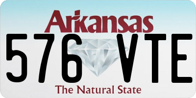 AR license plate 576VTE