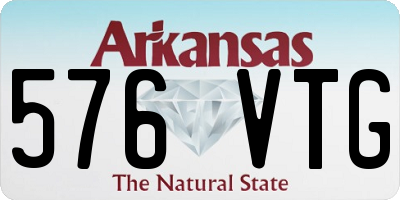 AR license plate 576VTG