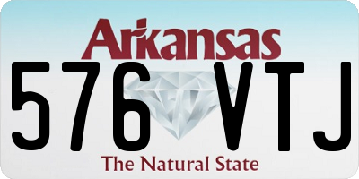 AR license plate 576VTJ