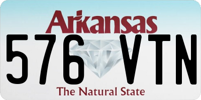 AR license plate 576VTN