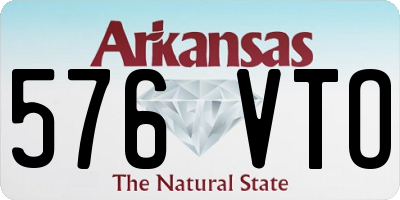 AR license plate 576VTO
