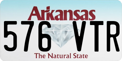 AR license plate 576VTR