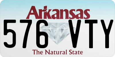 AR license plate 576VTY