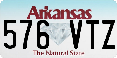 AR license plate 576VTZ