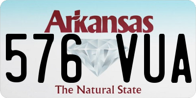 AR license plate 576VUA