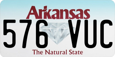 AR license plate 576VUC