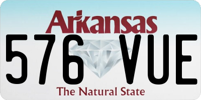 AR license plate 576VUE