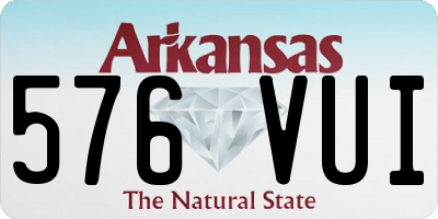 AR license plate 576VUI