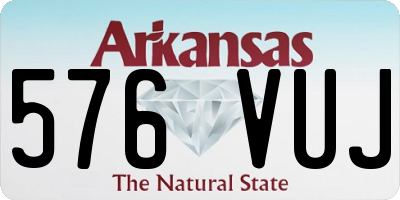 AR license plate 576VUJ