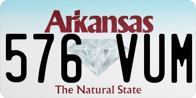 AR license plate 576VUM
