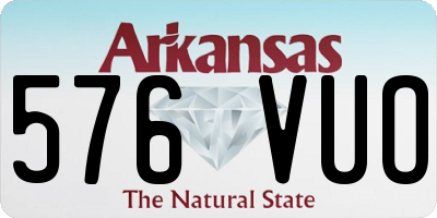 AR license plate 576VUO