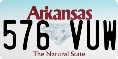 AR license plate 576VUW