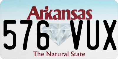 AR license plate 576VUX