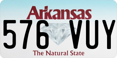 AR license plate 576VUY