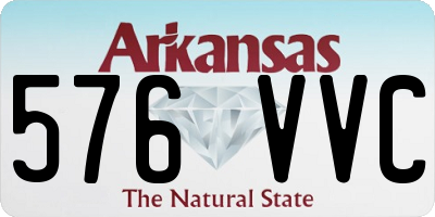 AR license plate 576VVC