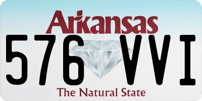 AR license plate 576VVI
