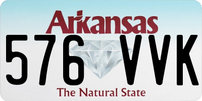 AR license plate 576VVK