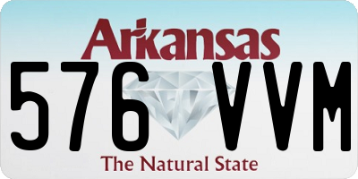 AR license plate 576VVM