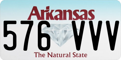 AR license plate 576VVV