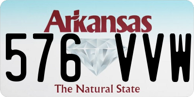 AR license plate 576VVW