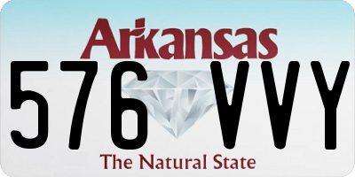 AR license plate 576VVY