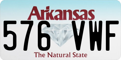 AR license plate 576VWF