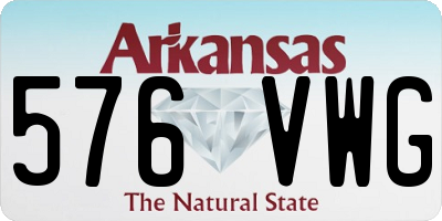 AR license plate 576VWG