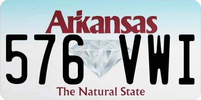 AR license plate 576VWI