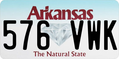 AR license plate 576VWK