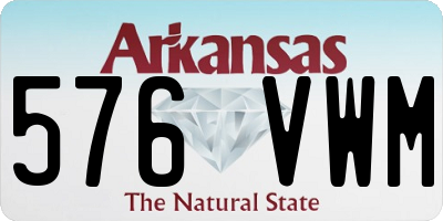 AR license plate 576VWM