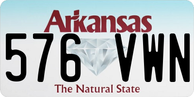 AR license plate 576VWN