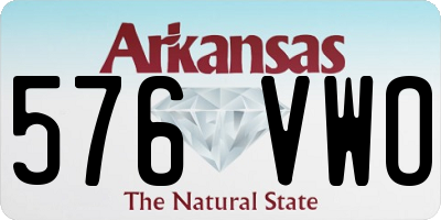 AR license plate 576VWO