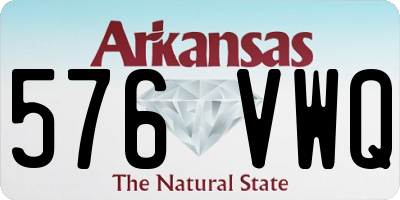 AR license plate 576VWQ
