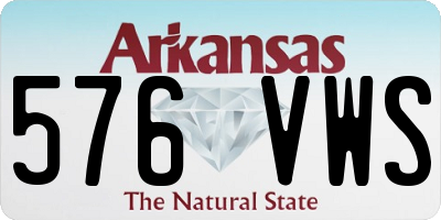 AR license plate 576VWS
