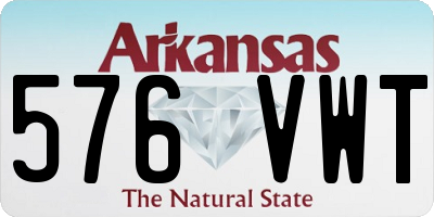 AR license plate 576VWT