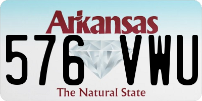AR license plate 576VWU