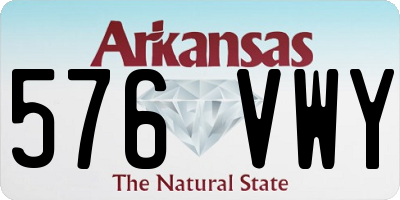 AR license plate 576VWY