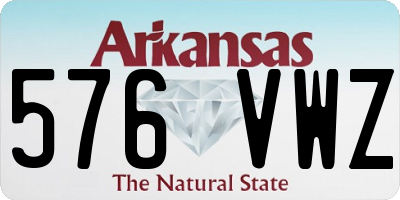 AR license plate 576VWZ