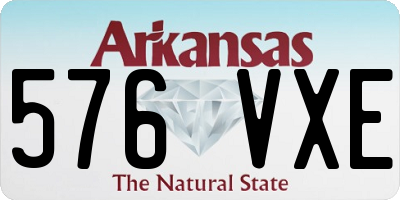 AR license plate 576VXE