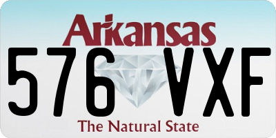 AR license plate 576VXF