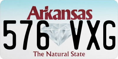 AR license plate 576VXG