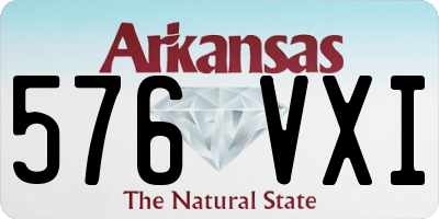 AR license plate 576VXI