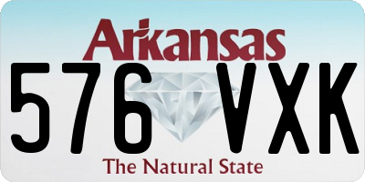 AR license plate 576VXK