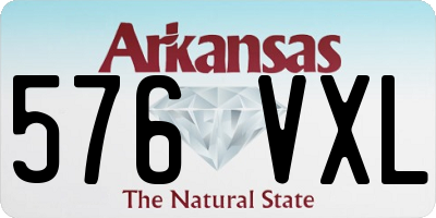 AR license plate 576VXL
