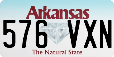 AR license plate 576VXN