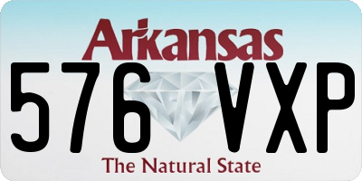 AR license plate 576VXP
