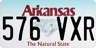 AR license plate 576VXR
